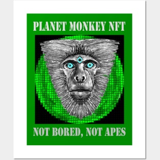 Planet Monkey NFT Not Bored Apes Posters and Art